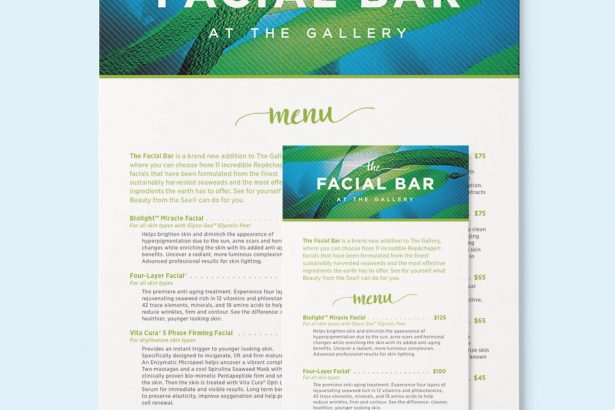 gallery for hair facial bar menu